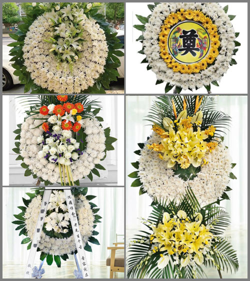 浙江省杭州萧山区靖江街道协谊村花圈速递